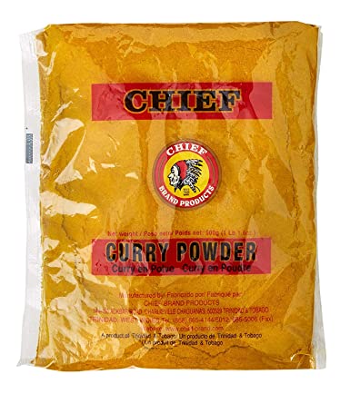 CHIEF CURRY POWDER 500G, 17.5 OZ MADE IN TRINIDAD & TOBAGO - PACK OF 3