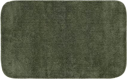 Garland Rug Traditional Plush Washable Nylon Rug, 30-Inch by 50-Inch, Deep Fern