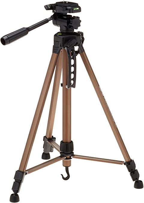 Walimex WT-3530 Basic tripod with 3D panhead, 146 cm (max. load-bearing capacity 3 kg, incl. carry bag, one spirit level, 1 level)