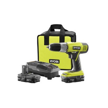 Factory-Reconditioned Ryobi ZRP817 18V One Plus Cordless Lithium-Ion Drill Kit