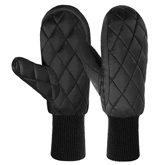 Andake Winter Mittens, 90/10 Down Mittens, -25℃ Cold Resistant and Insulated, Waterproof Membrane Layer & Extended Cuff, Compressible Mittens with Carry Bag, Great To Keep Hands Warm in Winter