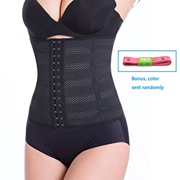 Shinymod Postpartum Compression Belly Band Corset Waist Training Workout Waist Cincher Girdle Stomach Tummy Wrap Trimmer Belt for Postpartum Recovery Weight Loss Women Men (Hollowed Out Style - M)