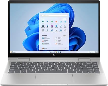 HP Envy 2-in-1 14" Full HD Touch-Screen Laptop, 8GB RAM, 512GB SSD, Intel Core i5 1335U, Intel Iris Xe Graphics, Fast Charge, Fingerprint, Backlit KB, Win11, Natural Silver, W/GaLiMu