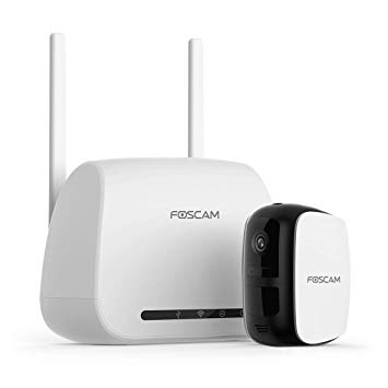 Foscam E1 Outdoor Battery Security Camera System, 1080P WiFi Security Camera with Night Vison, Motion Detection, 2-Way Audio, Free Cloud Service, Extension Cord Included