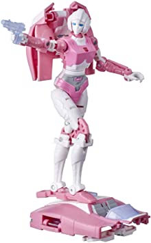 Transformers Toys Generations War for Cybertron: Kingdom Deluxe WFC-K17 Arcee Action Figure - Kids Ages 8 and Up, 5.5-inch