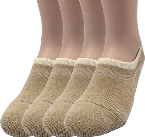Pro Mountain Toe Cushion Sports Cotton No Show Socks Women Low Y-Heel Size 9 10