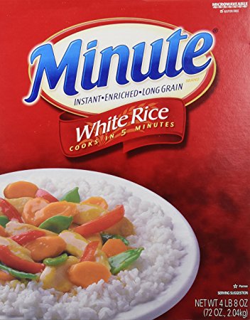 Minute Instant Enriched Long Grain White Rice, 72oz