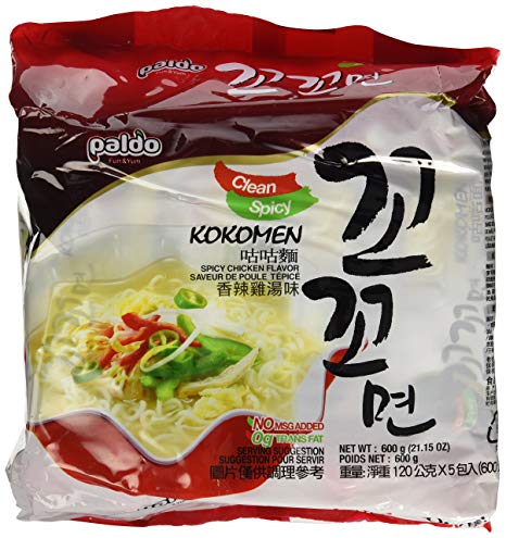 Kokomyun Hot Spicy Chicken Soup Noodle Ramen 4.23 Oz X 5 Packs