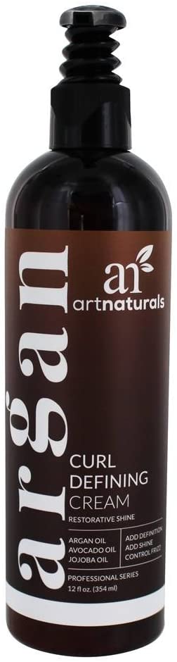 ArtNaturals Curl Defining Cream - (12 Fl Oz / 355ml) - Curls Amplifier with Argan Oil - for Wavy and Curly Hair - Natural and Sulfate Free