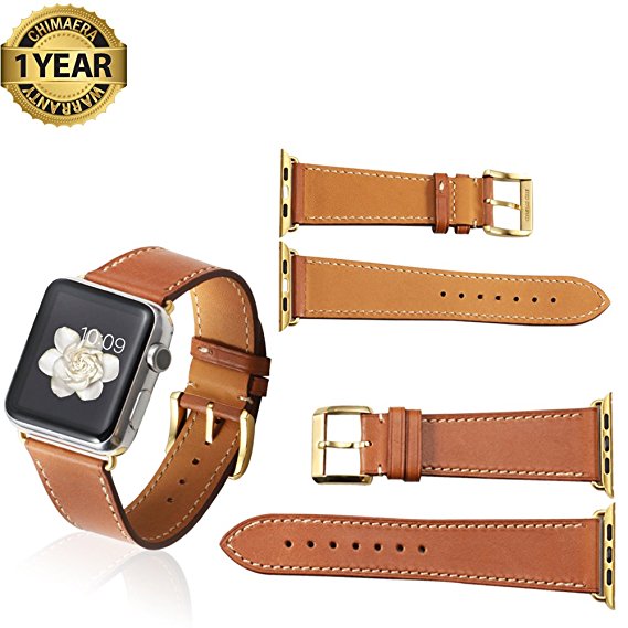 Apple Watch Band 42mm 38mm Genuine Calf Leather iWatch Sport Series 1 Series 2 Strap for Women Men