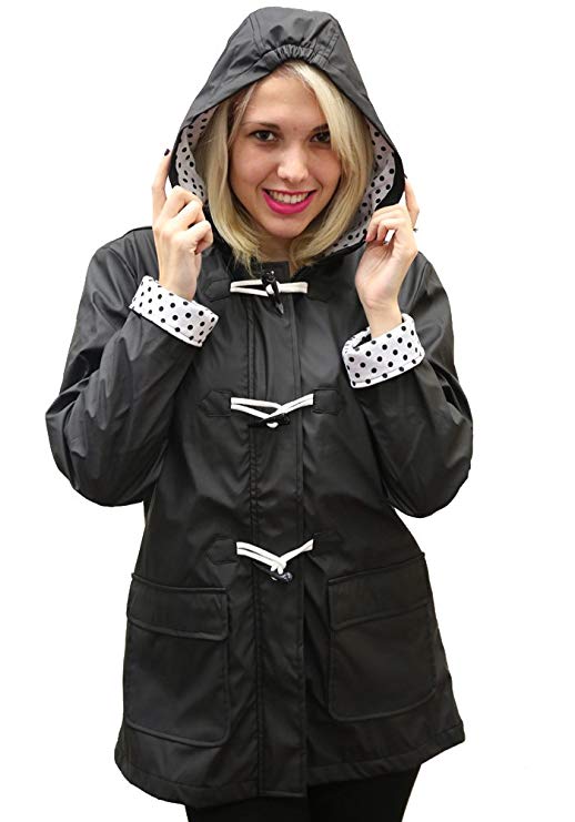 Apparel No. 5 Women's Hooded Toggle Rain Coat