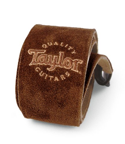 Taylor Guitars Chocolate Suede Logo Guitar Strap