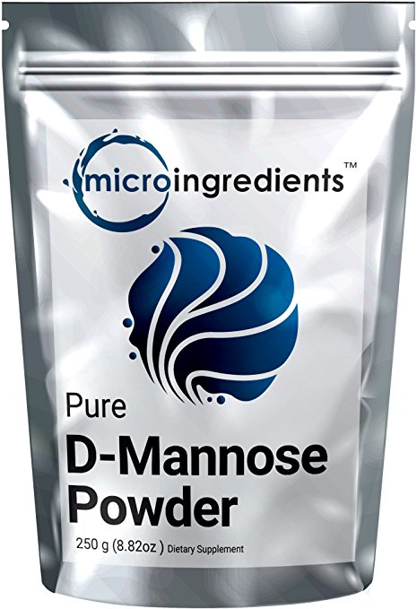 Micro Ingredients Pure D-Mannose Powder, Urinary Tract Cleanse, 250 grams (8.8 ounce)