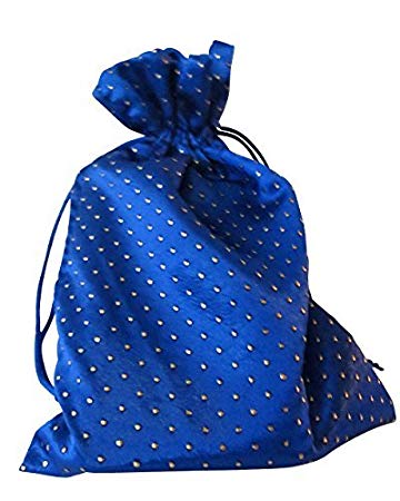Tarot Bags: Blue 6" X 9" Satin Pearl
