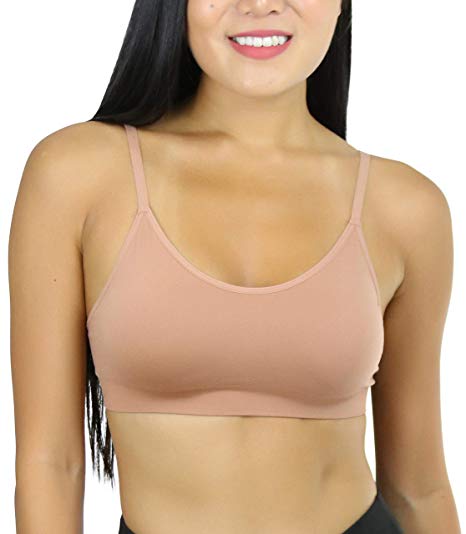 ToBeInStyle Women's Adjustable Strap Classic Removable Padded Bra