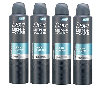 Dove Men  Care Anti-Perpirant Deodorant Spray Clean Comfort 150Ml - Pack Of 4