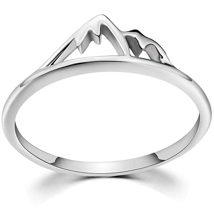 Jude Jewelers Stainless Steel Mountain Design Statement Promise Biker Party Ring