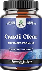 CANDI-CLEAR Body Cleanse Detox for Women - Anti Overgrowth Gut Detox for Women with Caprylic Acid Black Walnut Wormwood and Oregano - Full Body Detox Cleanse for Women with Pre and Probiotics