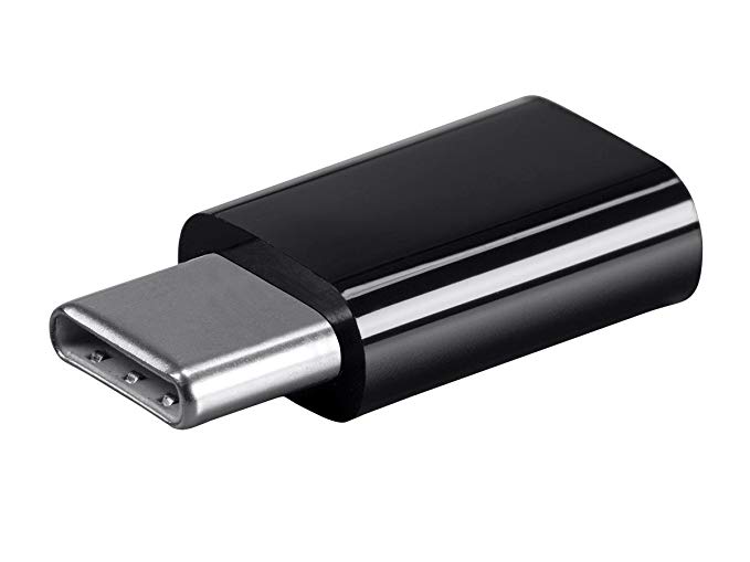 Monoprice USB-C Male to Micro B Female Adapter, Black