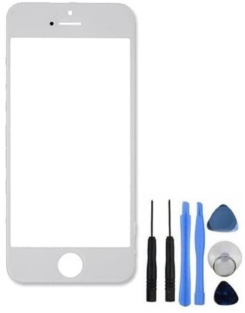 BisLinks New Front Outer Screen Lens Glass Replacement   Tools for iPhone 5 5C 5S White