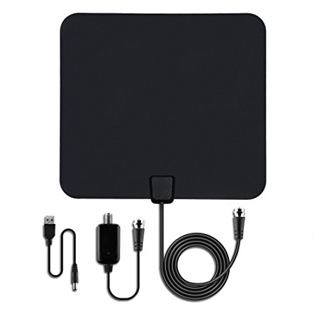 Vostronics Indoor TV Antenna 35 50 Miles Range Digital HDTV Antenna with 16.5ft Coaxial Cable