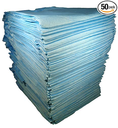SNL Quality 23 x 36 Inches Disposable Underpads - Chux - Large Size - Pack of 50
