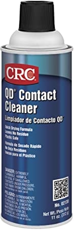 CRC QD Plastic Safe Liquid Contact Cleaner, 11 oz Aerosol Can, Clear