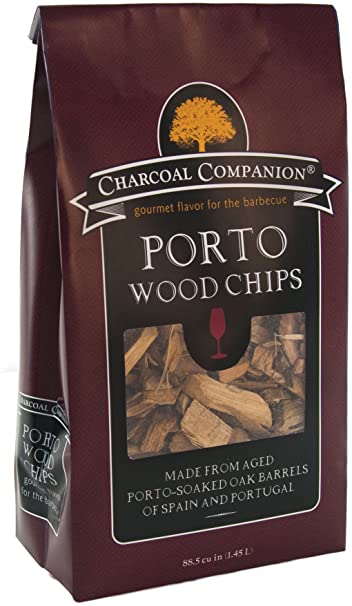 Charcoal Companion Port Soaked Wood Chips / 88.5 cu.in, Brown, 7.59x13.31x24.21 cm