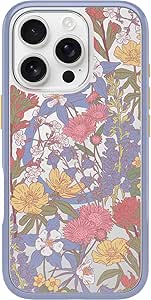 OtterBox iPhone 16 Pro Symmetry Series Clear Case - Floral Purple