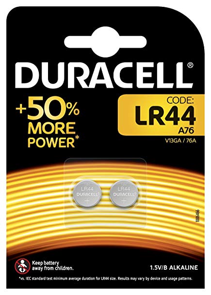 Pack 2 LR44 Alkaline Batteries