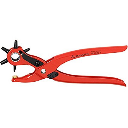 Rennsteig Revolving Punch Pliers (Powder Coated) with 6 different tube Punches