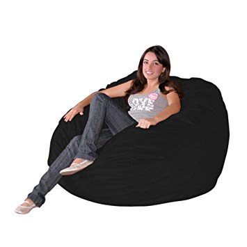 Cozy Sack 3-Feet Bean Bag Chair, Medium, Black