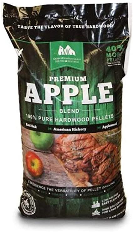 Green Mountain Grills Premium Apple 100% Pure Hardwood Grilling Cooking Pellets