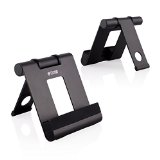 iPad Stand TROND A1 Multi-Angle Portable Stand Holder For Apple iPad Air  Air 2 iPad Mini Retina 2 3 4 iPhone 6S 6 Plus 5s 5c 5 4S Samsung Galaxy Tab 2 3 4 Kindle Voyage Paperwhite Fire HD 6 7 8 10 Black