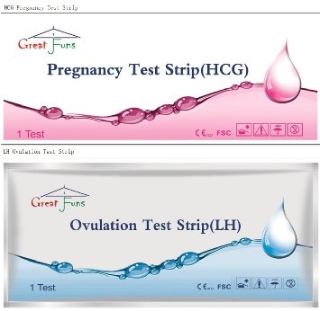 Greatfuns Combo 50 LH Ovulation & 20 HCG Pregnancy Test Strips-or choose your own Ovulation Test Strips and/or Pregnancy Test Strips Combo Kit