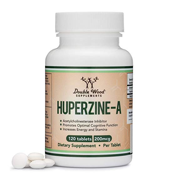 Huperzine A 200 mg Nootropics Brain Supplement to Boost Acetylcholine Improve Memory and Focus