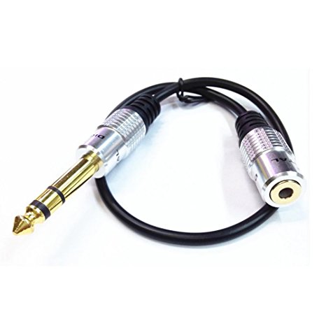 VIMVIP 6.35mm Male Plug to 3.5mm Female Socket Headphone Extension Cable