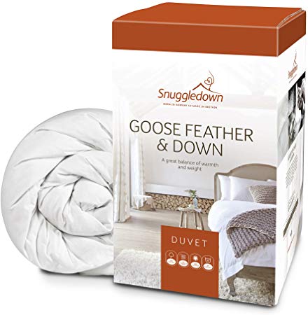 Snuggledown Goose Feather & Down Duvet, 13.5 Tog Winter Warm, Double