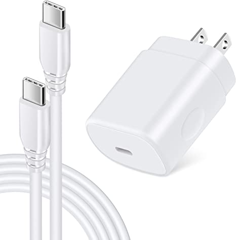 25W Super Fast Type C Charger Block and 9FT 60W C Charger Cable Cord Cell Phone Charger Android Fast Charging for Samsung Galaxy A13 A53 5G A03S A02S A12 A11 A42 A32 A73 S22 S21 FE S20,Pixel 6,Moto G
