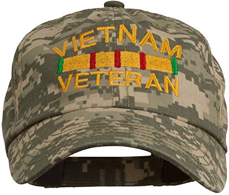 e4Hats.com Vietnam Veteran Embroidered Enzyme Washed Cap
