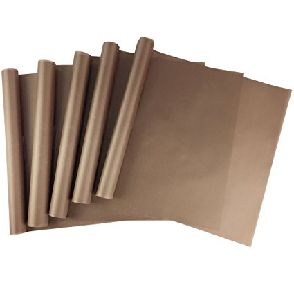 JOYEBUY 5 Pack PTFE Teflon Sheet for Heat Press Transfer Sheet Non Stick Heat Resistant Craft Mat 16 x 20"