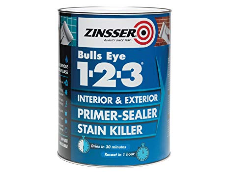 Zinsser ZINBE1231L 1 Litre 123 Bulls Eye Primer/Sealer Paint