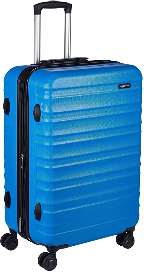 AmazonBasics Hardside Spinner Travel Luggage Suitcase - 24 Inch, Blue