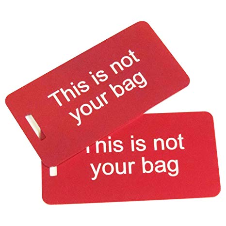 This is not your Bag, Luggage Tag Set of Two, With