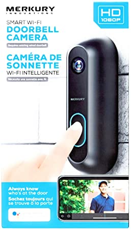 Merkury innovations smart wifi best sale doorbell camera