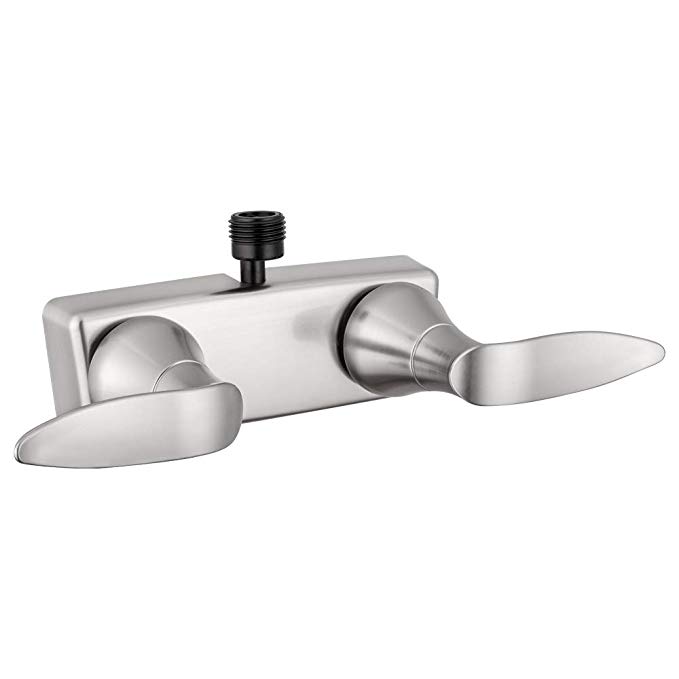Dura Faucet (DF-SA100LH-SN RV Shower Faucet Valve Diverter with with Winged Levers (Satin Nickel)