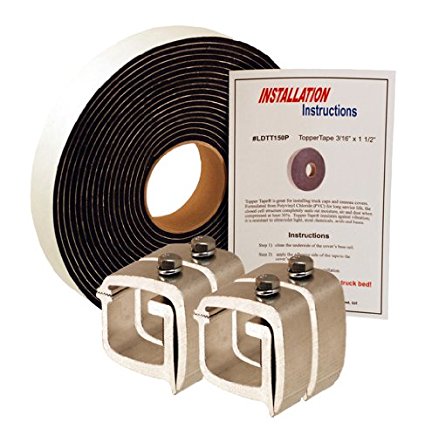 API KH1P4-LDTT150P Mounting Clamps & Topper Tape® for Truck Caps / Camper Shells (Set of 4)