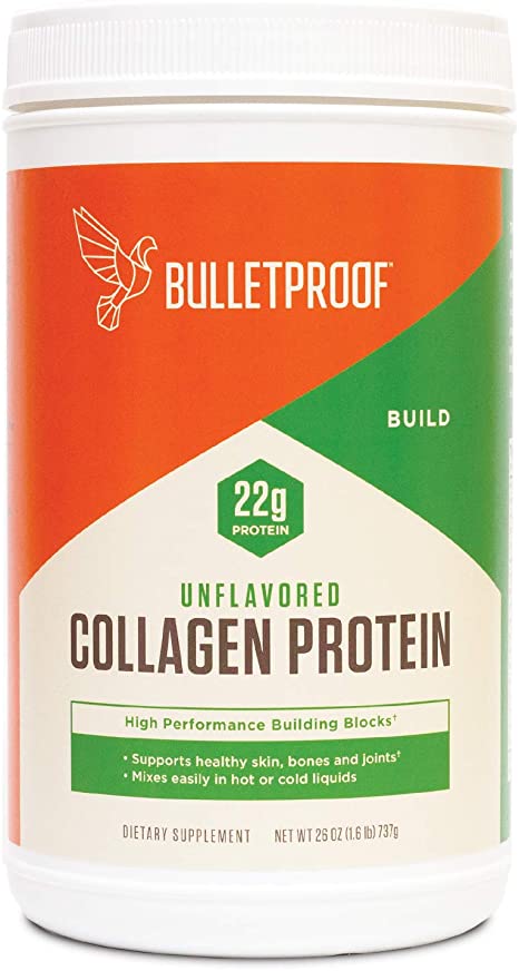 Bulletproof Collagen Protein Powder, Unflavored, Keto-Friendly, Paleo, Grass-fed Collagen, Amino Acid Building Blocks for High Performance (26 oz)