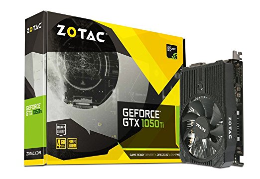 Zotac GeForce GTX 1050Ti 4 GB Mini Graphics Card - Black