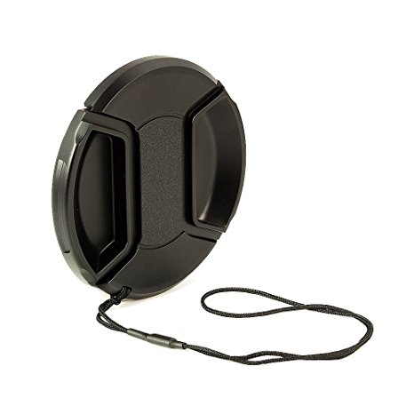 BlueBeach® 52mm High Quality Lens Cap - Snap on Clip on with String for Camcorders, Cameras - Canon, Nikon, Olympus, Panasonic, Pentax,Samsung, Sony, Leica etc